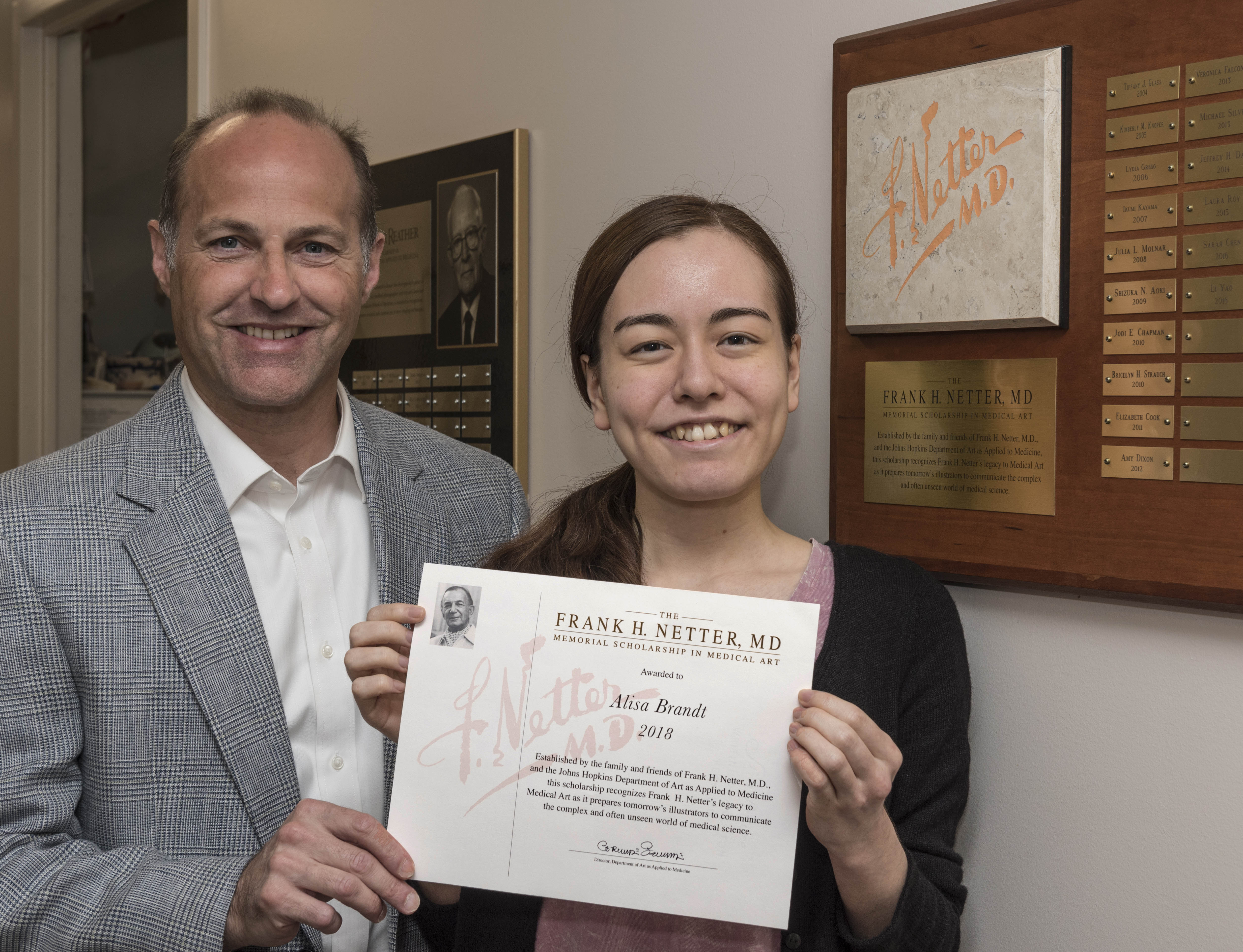 Alisa Brandt Receives the 2018 Netter Award