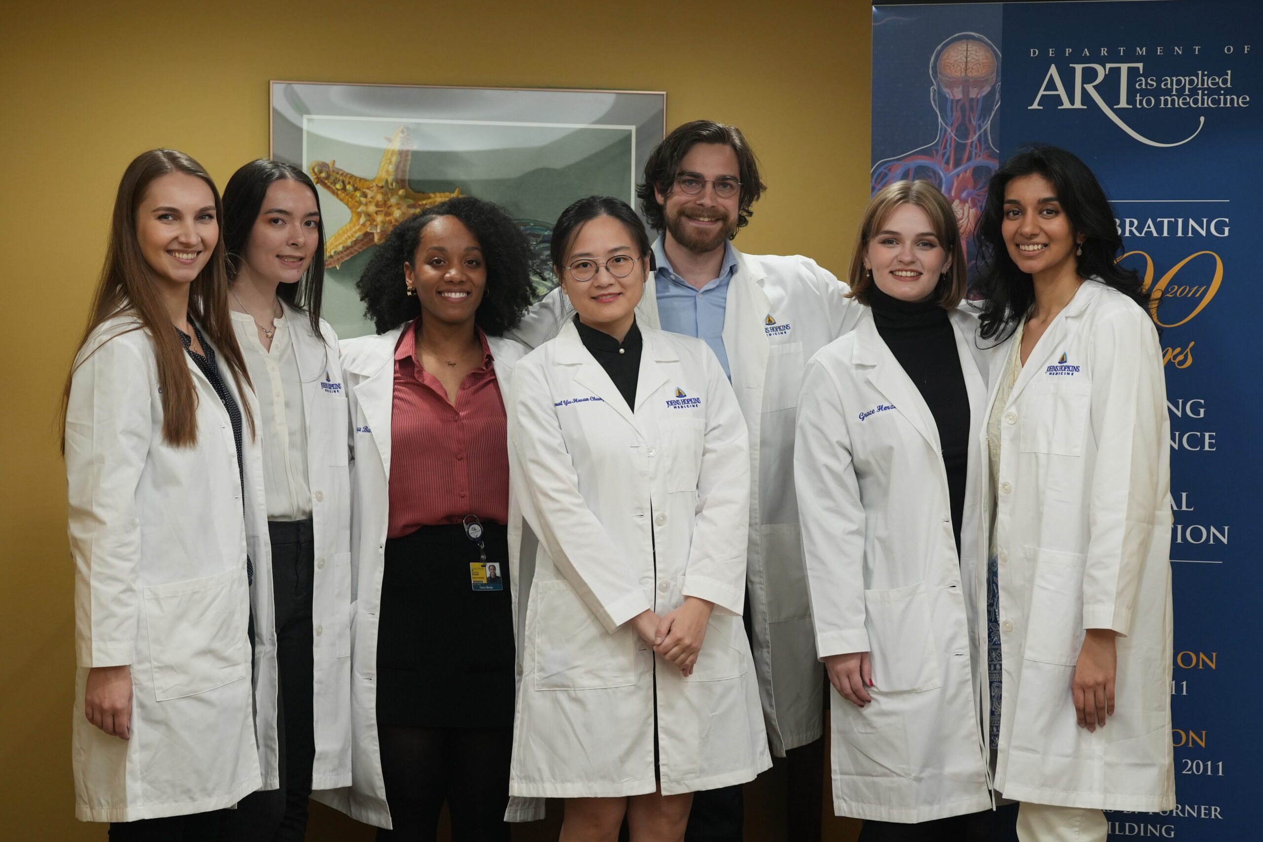 Medical Illustration Students Participate in Coating Ceremony 2024