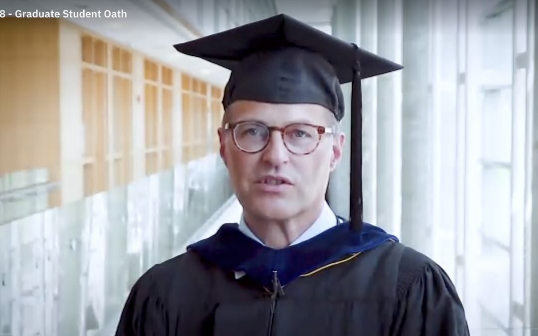 David Rini honored with Annual Graduate Student Teaching Award Awardee at 2021 Commencement