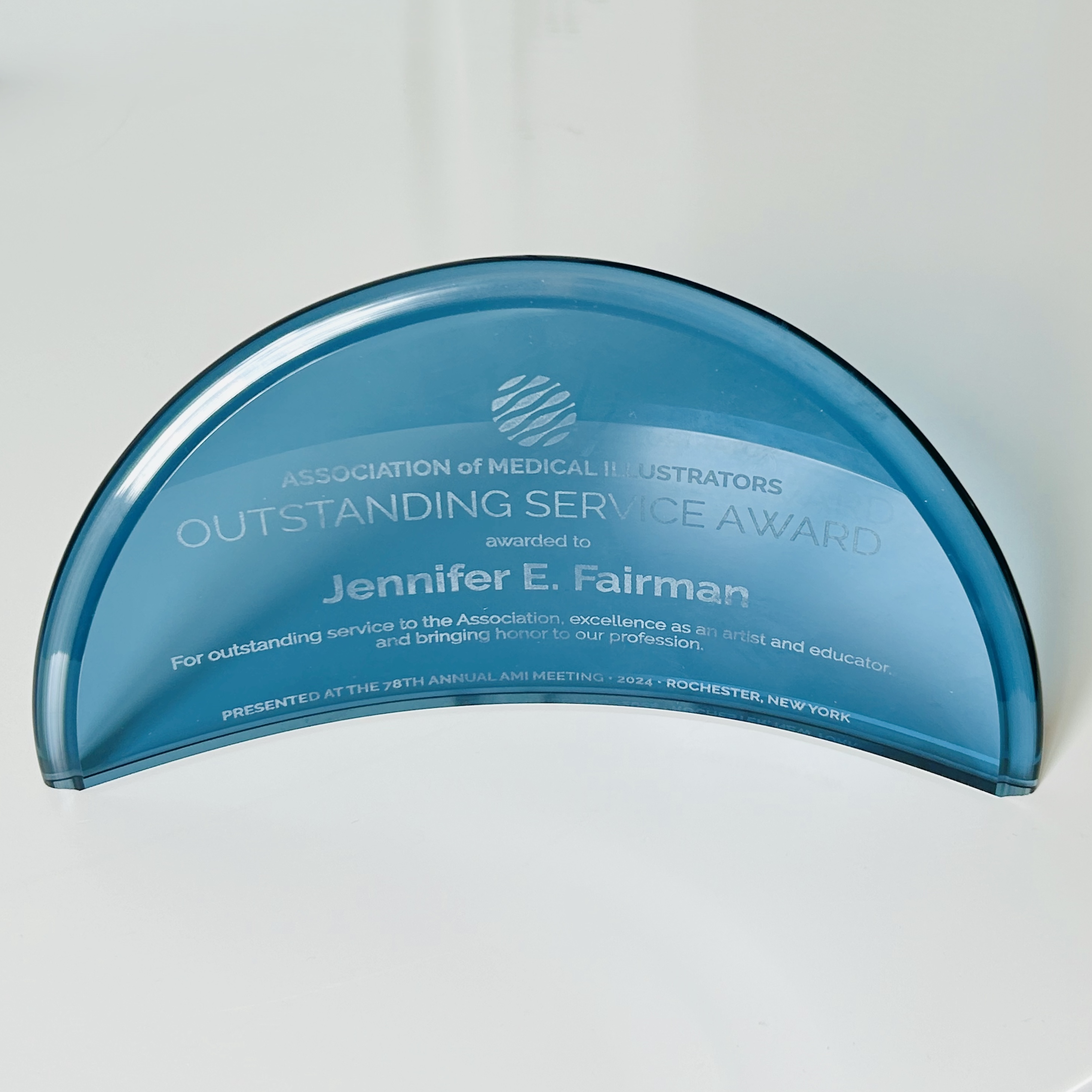 Associate Professor Jennifer Fairman honored with 2024 AMI Outstanding Service Award and 25 Years of AMI Professional Membership