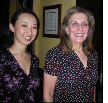 Ikumi Kayama (’08) dines with Francine Netter Roberson
