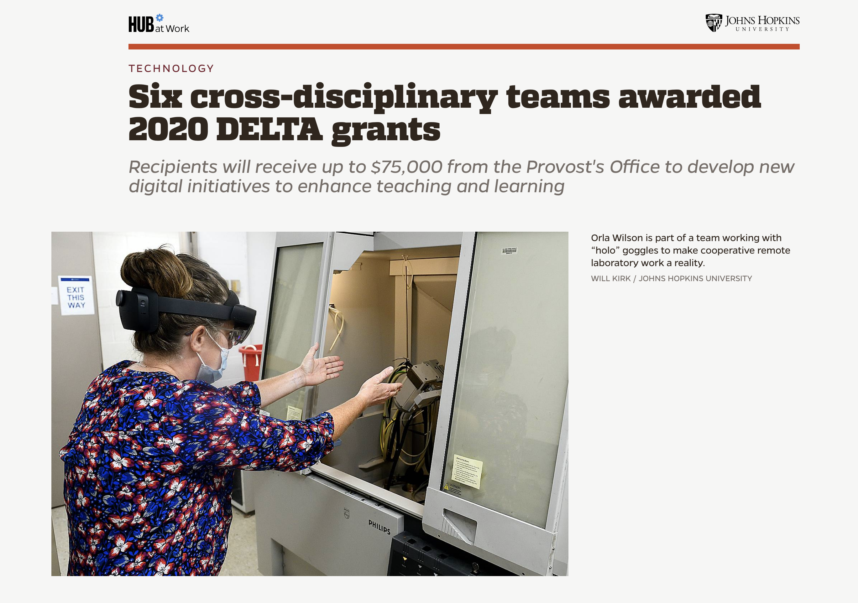 Jeff Day DELTA Grant in the News