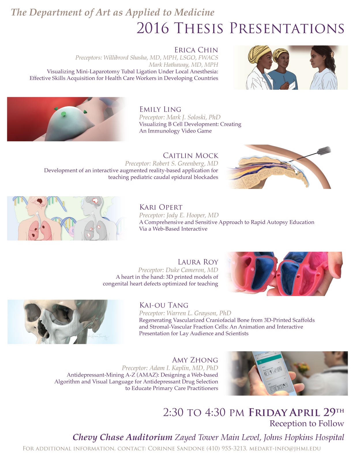 Thesis Presentations 2016 – April 29th at 2:30