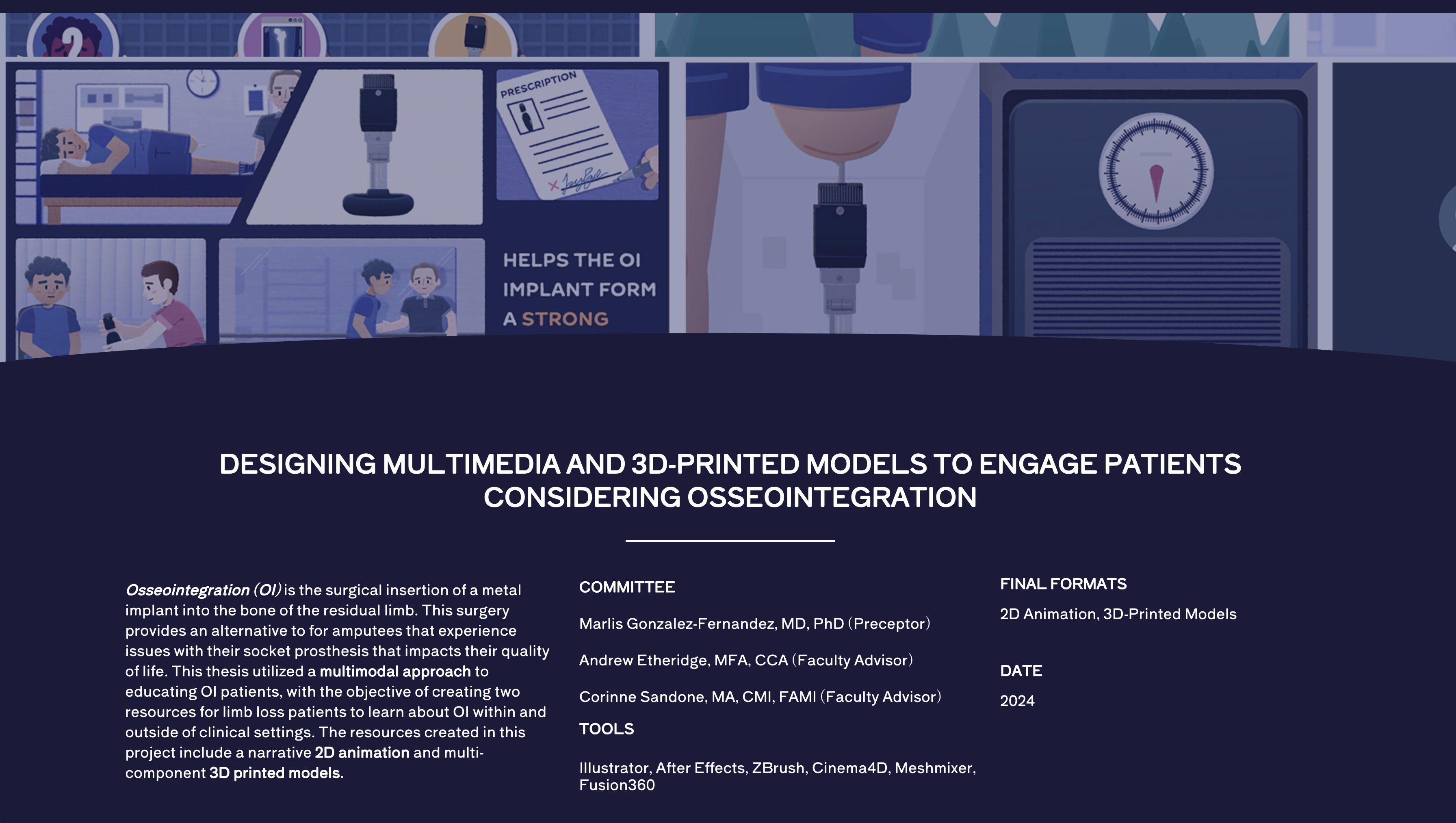 Designing Multimedia and 3D-Printed Models to Engage Patients Considering Osseointegration