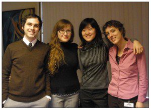 Class of 2009 Graduates, L to R: Jared Travnicek, Inna-Marie Strazhnik, Jenny Wang & Julia Molnar